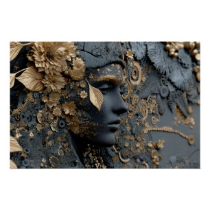 Botanic Circuitry – Natuur ontmoet machine Perfect Poster