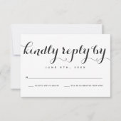 Botanic Embrace Huwelijks RSVP Kaarten (Achterkant)