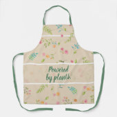 Botanic Flower Garden & Kitchen Apron with Quote Schort (Voorkant)