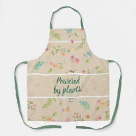  Botanic Flower Garden & Kitchen Apron with Quote Schort