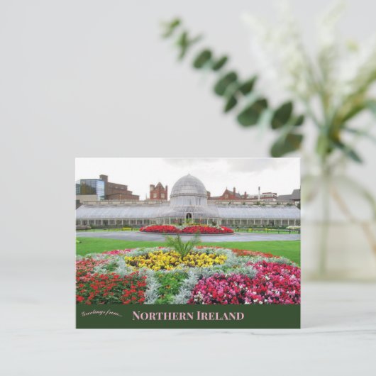 Botanic Gardens in Belfast Northern Ireland Briefkaart (Staand voorkant)