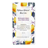 Botanic Lemons Home Zakelijk Ingrediëntenlijst Etiket (Voorkant)