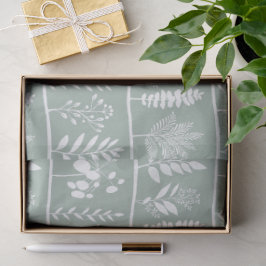Botanic Rhythm Botanical Silhouettes Soft Sage Tissuepapier