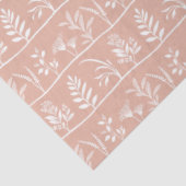 Botanic Serenade Soft Peach Minimalist Silhouettes Tissuepapier (Detail)