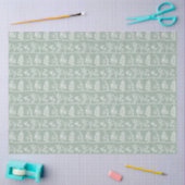 Botanic Serenade Soft Sage Minimalist Silhouettes Tissuepapier (Craft)