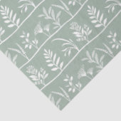 Botanic Serenade Soft Sage Minimalist Silhouettes Tissuepapier (Detail)