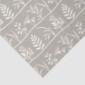 Botanic Serenade Soft Taupe Minimalist Silhouettes Tissuepapier (Detail)