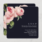 Botanica | Blauwe  roze roze roodbruin Kaart (Voorkant / Achterkant)