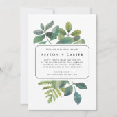 Botanica bruiloft uitnodiging (Voorkant)