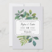 Botanica bruiloft uitnodiging (Voorkant)