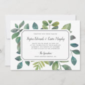 Botanica bruiloft uitnodiging (Voorkant)