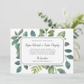 Botanica bruiloft uitnodiging (Staand voorkant)