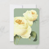 Botanica | Gele sage Weddenschap RSVP-maaltijd, op Kaart (Achterkant)