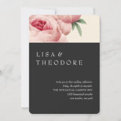 Botanica | Grijze Vintage bruiloft Kaart (Voorkant)