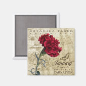 Botanica januari magneet (Voorkant / Achterkant)