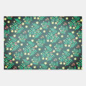 Botanica Kerst Modern Rendier Inpakpapier Vel (Voorkant 3)