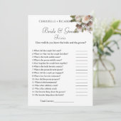 Botanica lbride trivia vrijgezellenfeest spel Kaar Aankondiging (Staand voorkant)