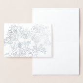 Botanica-linecar-chrysanthemum-bloemkaart Folie Kaarten (Display)