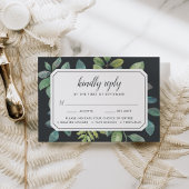 Botanica Night RSVP-kaart met maaltijdkeuze RSVP Kaartje