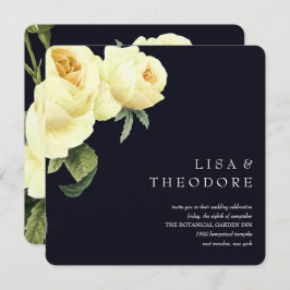 Botanica |  roos met blauw geel kaart