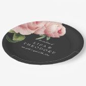 Botanica | Roze Grijs  bloemhuwelijk Papieren Bordje (Gekanteld)