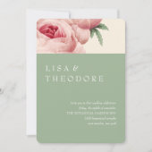 Botanica | Sage Vintage Wedding Kaart (Voorkant)