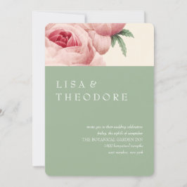 Botanica | Sage Vintage Wedding Kaart