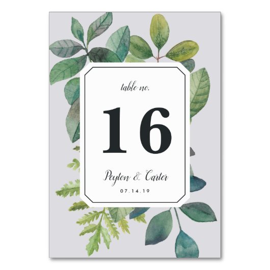 Botanica Tabelnummer Kaart (Voorkant)