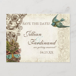 Botanica Trouwensemble - Crème Tan Aankondigingskaart