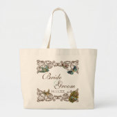 Botanica Trouwensemble - Gepersonaliseerde Canvas  Grote Tote Bag (Voorkant)