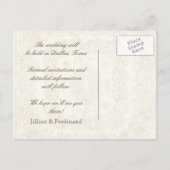 Botanica Wedding Briefkaart Save the Date - Green (Achterkant)