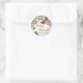 Botanica Wedding Ensemble - Cream Tan Ronde Sticker (Tas)