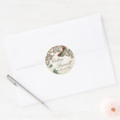 Botanica Wedding Ensemble - Cream Tan Ronde Sticker (Envelop)