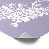  Botanical Arch Garden Lavender Wedding Welcome Poster (Hoek)