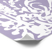 Botanical Arch Garden Lavender Wedding Welcome  Poster (Hoek)