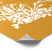 Botanical Arch Garden Wedding Amber Welcome  Poster (Hoek)