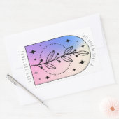 Botanical Arch Hologram Pastelboek Bord Rechthoekige Sticker (Envelop)