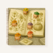 Botanical Art-Exploring Brain Aliens Notitieboek (Voorkant)