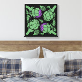 Botanical Artichoke Art Home Decor Canvas Afdruk (Insitu (Slaapkamer))