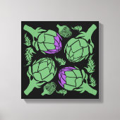 Botanical Artichoke Art Home Decor Canvas Afdruk (Voorkant)