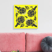 Botanical Artichoke Art Home Decor Canvas Afdruk (Insitu (Woonkamer))