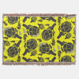 Botanical Artichoke Art Home Decor Deken