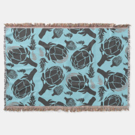 Botanical Artichoke Art Home Decor Deken