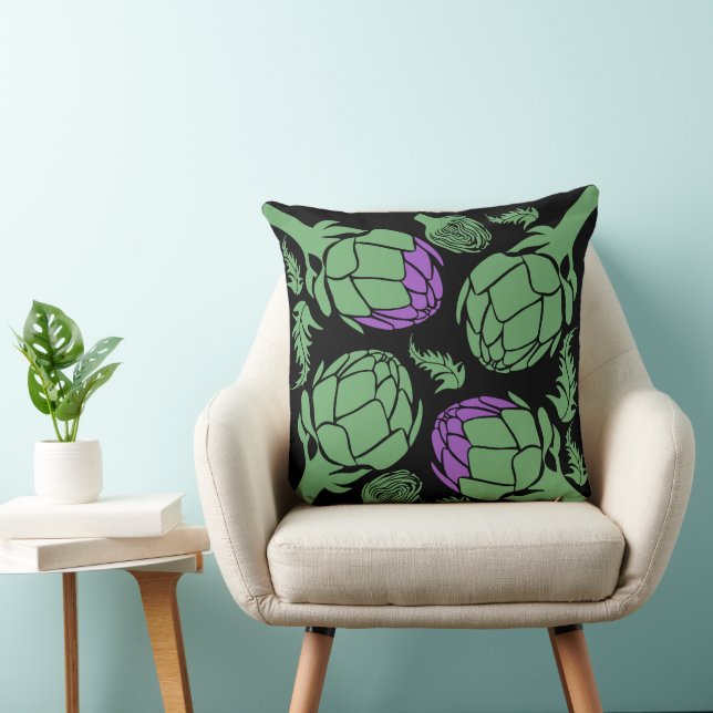Botanical Artichoke Art Home Decor Kussen (Stoel)