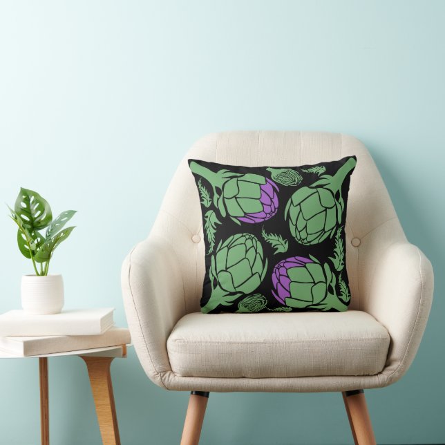 Botanical Artichoke Art Home Decor Kussen (Stoel)