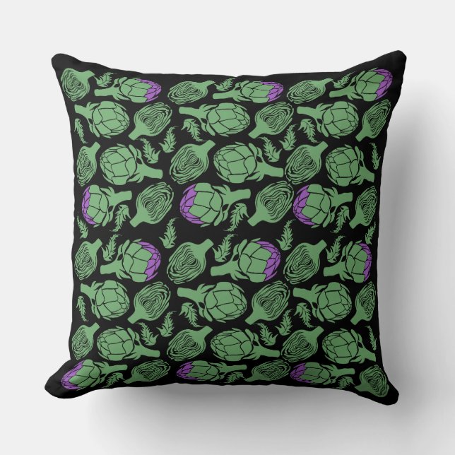 Botanical Artichoke Art Home Decor Kussen (Voorkant)