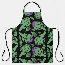 Botanical Artichoke Art Home Decor Schort