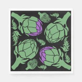 Botanical Artichoke Art Home Decor Servet