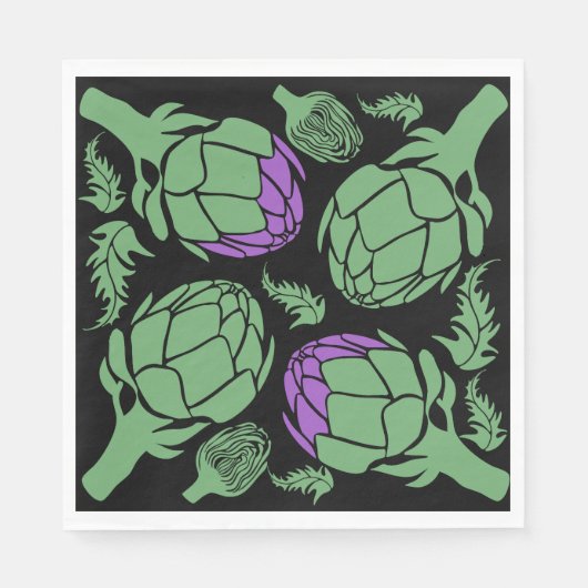 Botanical Artichoke Art Home Decor Servet (Voorkant)