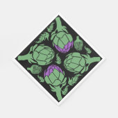 Botanical Artichoke Art Home Decor Servet (Hoek)